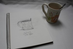 Coffee Cup Sketch 01 (Medium)