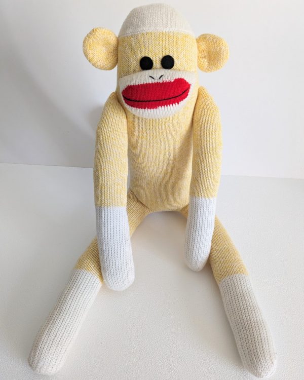 Yellow Sock Monkey - Traditional Rockford Red Heel