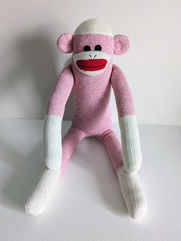 Pink Sock Monkey - Traditional Rockford Red Heel