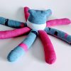 Socktopus Octopus Toy- White, Blue Pink Whales - Image 2