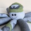 Socktopus Octopus Toy- Gray, Green and Gray Camo - Image 4