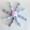 Socktopus Octopus Toy- Pastel Tie Dye and Stripes - Image 3